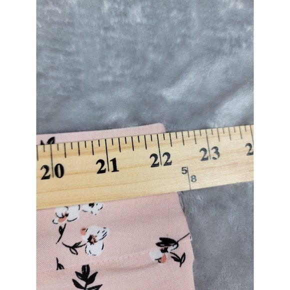 Lane Bryant Allie Floral Elastic Waist 22R Pink, side Pockets pants, pull on - Picture 4 of 7